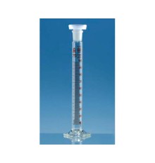 BRAND 33954 Цилиндр мерный Silberbrand Eterna, для смешивания, класс B, 500 мл, янтарная градуировка 5 мл, NS 34/35, Boro 3.3, пробка PE, 2 шт/упак