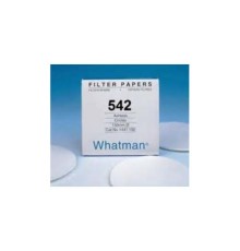 1542-055 Фильтровальная бумага Grade 542, диаметр 55 мм, толщина 0.15 мм, зольность 0.006, 100 шт/упак