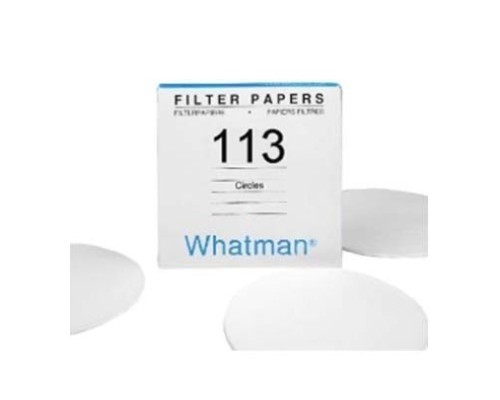 1113-110 Фильтровальная бумага Grade 113, диаметр 110 мм, толщина 0.42 мм, зольность 0.06, 100 шт/упак